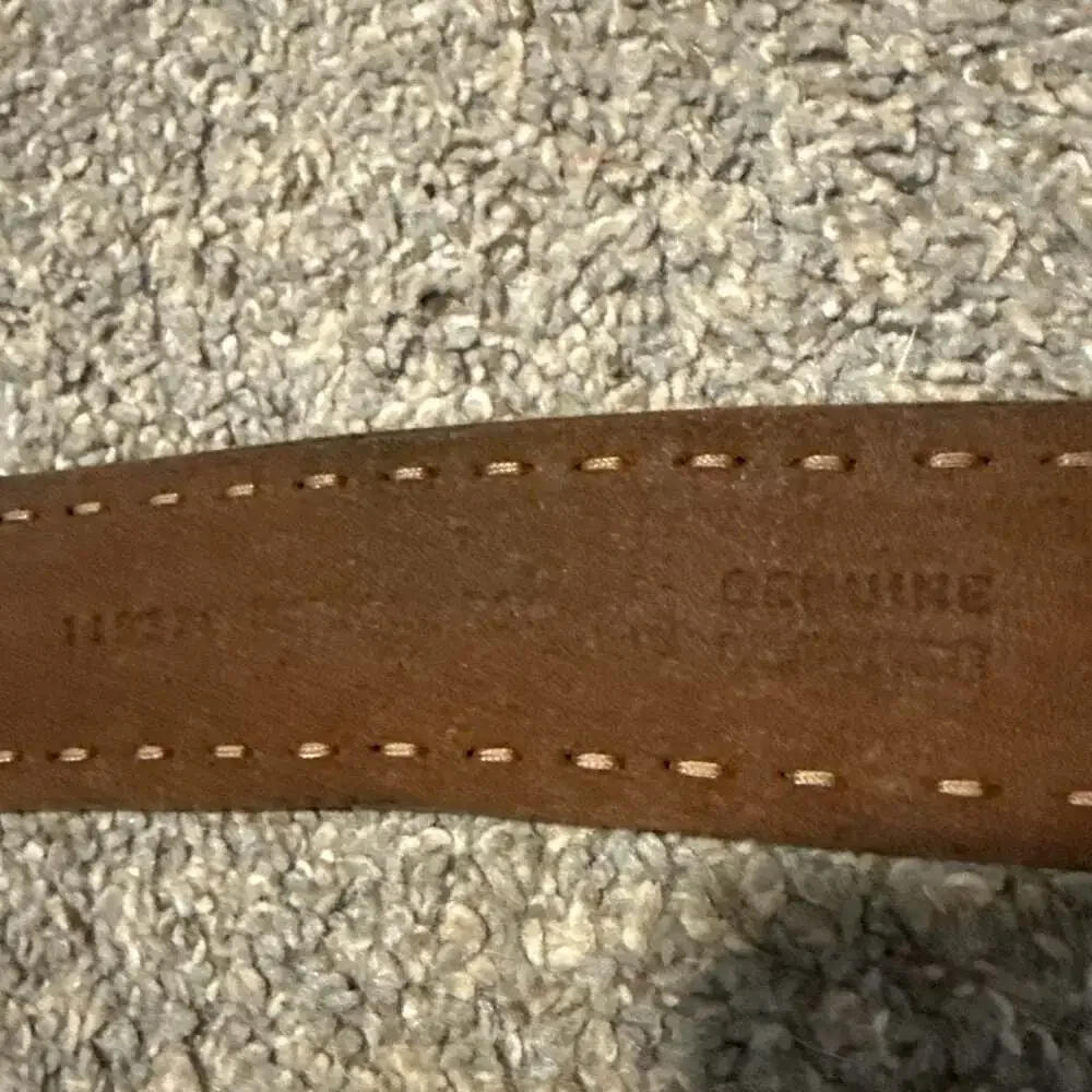 Fossil Brown Genuine Leather Whipstitch Belt